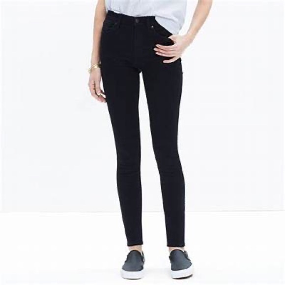 Madewell black skinny high rise denim jeans - Picture 2 of 3